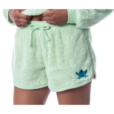 Star Wars Womens' The Mandalorian The Child Sweater And Short Pajama Set Green 5 Star Wars Womens' The Mandalorian The Child Sweater And Short Pajama Set Green - Image 3