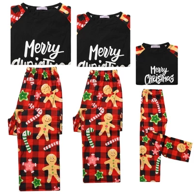 Cheibear Christmas Sleepwear Long Sleeve Tee With Pants Lounge Family Pajama Sets 4 Cheibear Christmas Sleepwear Long Sleeve Tee With Pants Lounge Family Pajama Sets - Image 2