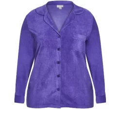 Women's Plus Size Button Up Top - Lilac | AVENUE -Women Sale Shop GUEST 911678c2 8e44 4290 bfbc 65ed10ba545c