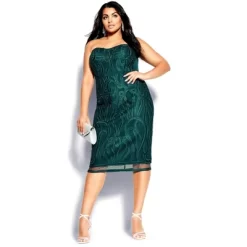 Women's Plus Size Antonia Dress - Emerald | CITY CHIC -Women Sale Shop GUEST 91df1560 b003 49b5 8311 38f070988da0