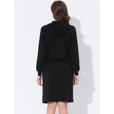 Cheibear Womens Sleepwear Pajama Dress With Pockets Lounge Nightshirt Hoodies Nightgown 5 Cheibear Womens Sleepwear Pajama Dress With Pockets Lounge Nightshirt Hoodies Nightgown - Image 3