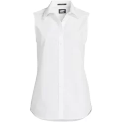 Lands' End Lands' End Women's Sleeveless No Iron Shirt -Women Sale Shop GUEST 9657e0bf be0e 4b2c a002 33c15fa382c3