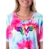 DC Comics Womens Wonder Woman Foil Logo Tie Dye Nightgown Sleep Shirt Multicolored -Women Sale Shop GUEST 96d170b6 19b2 4419 a8d7 b6c2b50145ab