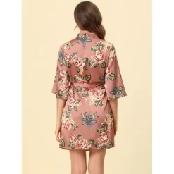 Cheibear Womens Satin Robes Pajama Bridal Party Tie Waist Mini Bathrobe -Women Sale Shop GUEST 97293d1d 6fe2 4f86 a1aa 6e6e0285b662