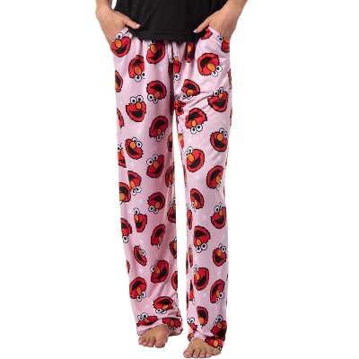 Sesame Street Women's Elmo Muppet Face Tossed Print Sleep Pajama Pants Pink 6 Sesame Street Women's Elmo Muppet Face Tossed Print Sleep Pajama Pants Pink - Image 4