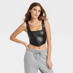 Women's Faux Leather Corset - Colsie™ Black 12 Women's Faux Leather Corset - Colsie™ Black -Women Sale Shop GUEST 992a3c75 1c65 4d11 a529 aa37a7e31510