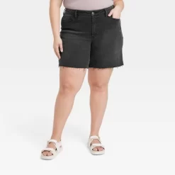 Women's High-Rise Bermuda Jean Shorts - Ava & Viv™ -Women Sale Shop GUEST 994f41d1 d6e8 4268 b770 3ec097fdcfc7