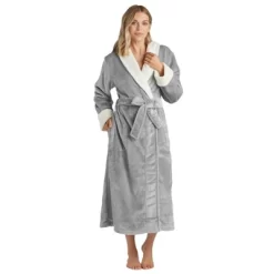 Softies Plush Faux Shearling Robe With Contrast Trim -Women Sale Shop GUEST 9a5a75e9 2743 47b5 896b e9fa0ab6bb84
