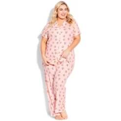 Women's Plus Size Hedgehog Button Sleep Top - Pink | AVENUE 16 Women's Plus Size Hedgehog Button Sleep Top - Pink | AVENUE -Women Sale Shop GUEST 9aef5d57 d85d 4cf5 b0e1 5c551316e5c9