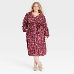 Women's Flutter Long Sleeve Wrap Dress - Knox Rose™ -Women Sale Shop GUEST 9e42c27c 8255 462a 92e2 2e9c7b0426c9