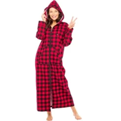 Women's Cotton Flannel Nightgown, Long Hooded Night Dress -Women Sale Shop GUEST 9efc117b 1a98 4934 8c41 f423b3fcb069