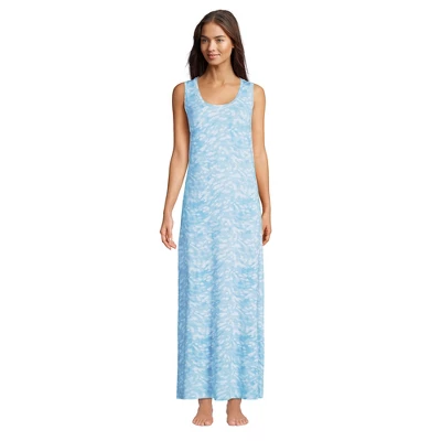 Lands' End Women's Sleeveless Cooling Long Nightgown 5 Lands' End Women's Sleeveless Cooling Long Nightgown - Image 3