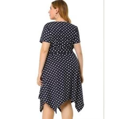 Agnes Orinda Women's Plus Size Polka Dots Wedding Elegant Spring Summer Midi Dresses -Women Sale Shop GUEST a05f18e4 2d70 4561 b2ea b1a16f263c90
