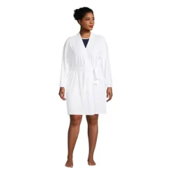 Lands' End Women's Cotton Blend Above The Knee Length Robe -Women Sale Shop GUEST a164a02f c477 470a a530 95061bcf8320
