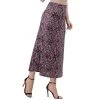24seven Comfort Apparel Womens Abstract Floral A Line Maxi Skirt