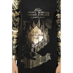 Juniors Harry Potter Marauders Map Raglan Nightgown Pajama Sleep Shirt -Women Sale Shop GUEST a2e2bc20 c2a7 4c8f 9697 11c24a36fe24