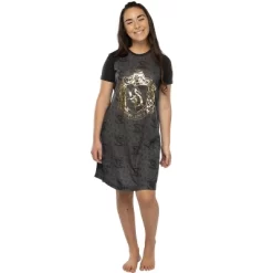 Harry Potter Juniors' Foil Print Hogwart Houses Raglan Nightgown Pajama -Women Sale Shop GUEST a330045e d9c0 4ff9 b85a 46cd1d76f129