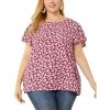 Agnes Orinda Women's Plus Size Floral Short Sleeve Casual Pleasant Top 2 Agnes Orinda Women's Plus Size Floral Short Sleeve Casual Pleasant Top -Women Sale Shop GUEST a36dc3f3 9caf 428b a72e d9e5831e29a3