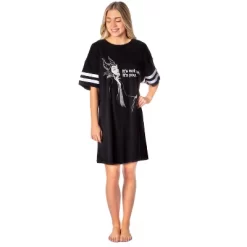 Disney Villains Womens' Maleficent It's You Nightgown Pajama Shirt Dress Black -Women Sale Shop GUEST a3daf51a bb25 4fb8 9d77 c23a472b4755
