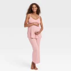 Drop Cup Nursing Maternity Pajama Set - Isabel Maternity By Ingrid & Isabel™ Pink -Women Sale Shop GUEST a52c1f6f 7bef 4597 b00b a3e088654c9d