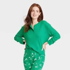 Women's Matching Family Thermal Pajama Top - Wondershop™ Green 8 Women's Matching Family Thermal Pajama Top - Wondershop™ Green -Women Sale Shop GUEST a6442f58 85fa 42be 8bde f38f13d09415