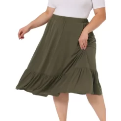 Agnes Orinda Women's Plus Size Ruffle Elastic Waist Swing Casual Midi Vintage Skirts 11 Agnes Orinda Women's Plus Size Ruffle Elastic Waist Swing Casual Midi Vintage Skirts -Women Sale Shop GUEST a64fa11d 6d8c 457b b5c4 9c83bc491f58