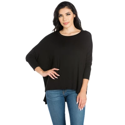 24seven Comfort Apparel Womens Oversized Long Sleeve Dolman Top 6 24seven Comfort Apparel Womens Oversized Long Sleeve Dolman Top - Image 5