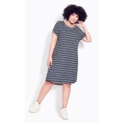 Women's Plus Size Hello Sunshine Stripe Dress - Navy | ZIM & ZOE -Women Sale Shop GUEST aade2cd7 4651 45dc 8144 f4ed347b9d62