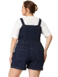 Agnes Orinda Women's Plus Size Denim Shortall Button Jeans Short -Women Sale Shop GUEST adad1ad1 e032 4267 826f 36477eaf3361