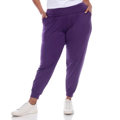 Women's Plus Size Harem Pants - White Mark 12 Women's Plus Size Harem Pants - White Mark - Image 10