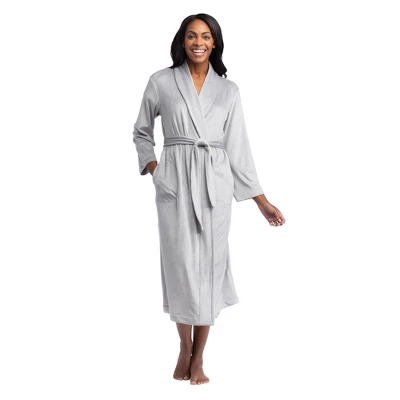Softies Women's 48" Feather Velour Shawl Collar Robe 5 Softies Women's 48" Feather Velour Shawl Collar Robe - Image 3