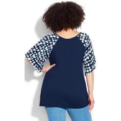 Women's Plus Size Gemma Tie Front Top - Sierra Spot | EVANS