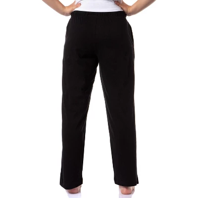 Mattel Womens' Classic Barbie Logo Icon Print Sleep Pajama Pants Black 5 Mattel Womens' Classic Barbie Logo Icon Print Sleep Pajama Pants Black - Image 3