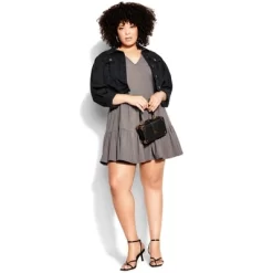 Women's Plus Size Social Tier Dress - Slate | CITY CHIC -Women Sale Shop GUEST b292fc4d 14ce 475a b9fc c21d114f5d0f