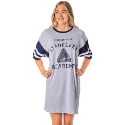 Star Trek Womens' Property Of Starfleet Academy Nightgown Pajama Shirt Grey -Women Sale Shop GUEST b3789c6a 0865 441a ae4b bc62d6e3baa2