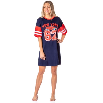 Marvel Comics Womens' Spider-Man 62 New York Nightgown Pajama Shirt Dress Blue 5 Marvel Comics Womens' Spider-Man 62 New York Nightgown Pajama Shirt Dress Blue - Image 3