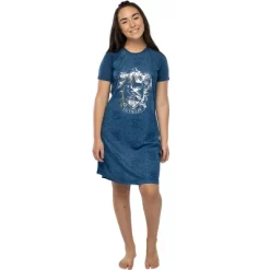 Harry Potter Juniors' Foil Print Hogwart Houses Raglan Nightgown Pajama -Women Sale Shop GUEST b71f69b0 a6d1 4d30 97f0 e4ca642ac6eb