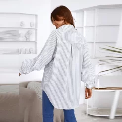 Women's Long Sleeve Pinstripe Blouse Shirt - Cupshe -Women Sale Shop GUEST b8d19bbc 7662 468e 8f0d 25c38a36623e