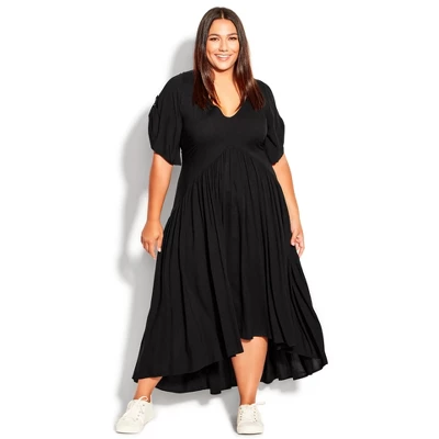 Women's Plus Size Val Dress - Black | AVENUE 10 Women's Plus Size Val Dress - Black | AVENUE - Image 8