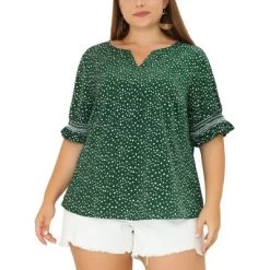 Agnes Orinda Women's Plus Size Pin Dots Smocked Floral Boho Blouses 20 Agnes Orinda Women's Plus Size Pin Dots Smocked Floral Boho Blouses -Women Sale Shop GUEST bae5d45b b999 4322 a9a6 f2b96e334792