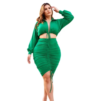 Rebdolls Women's Ruched Bodycon Skirt 5 Rebdolls Women's Ruched Bodycon Skirt - Image 3