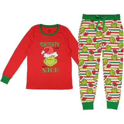 Dr. Seuss Womens' The Grinch Who Stole Christmas New Nice Lounge Pajama Sets 8 Dr. Seuss Womens' The Grinch Who Stole Christmas New Nice Lounge Pajama Sets - Image 6