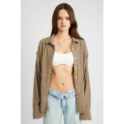 EMORY PARK Women's At Hip Button Down Shirts -Women Sale Shop GUEST bfb87630 837b 40ad 82ed b5109567f21e