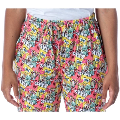 Nickelodeon Womens' SpongeBob SquarePants Patrick Character Pajama Pants Multicolored 4 Nickelodeon Womens' SpongeBob SquarePants Patrick Character Pajama Pants Multicolored - Image 2