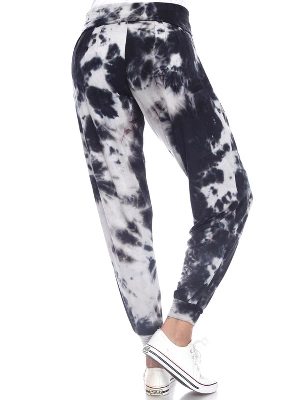 Women's Tie Dye Harem Pants With Pockets - White Mark 4 Women's Tie Dye Harem Pants With Pockets - White Mark - Image 2