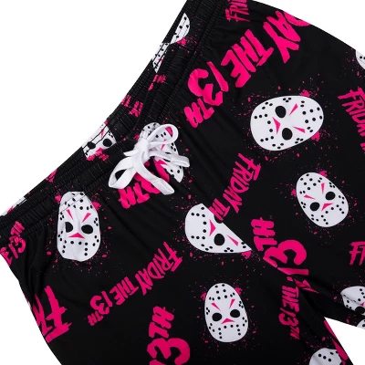 Friday The 13th Adult Juniors Black Sleepwear Set: Tee Shirt And Sleep Pants 6 Friday The 13th Adult Juniors Black Sleepwear Set: Tee Shirt And Sleep Pants - Image 4