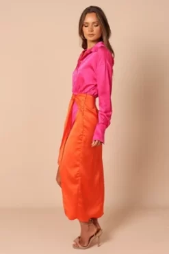 Petal And Pup Womens Austin Colourblock Wrap Dress -Women Sale Shop GUEST c7b196e1 8ed7 4805 b185 89eb20659497