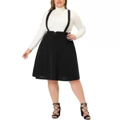 Agnes Orinda Plus Size Suspender Skirt For Women Detachable Strap A-Line Skirts -Women Sale Shop GUEST c98df45e 8b7b 4695 bc08 08e3ad35de2c