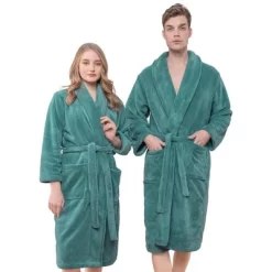 American Soft Linen Warm Fleece Bathrobe, Mens And Womens Adult Robes For Your Bathroom, Shawl Collar Robes -Women Sale Shop GUEST cbb0e60f 0edc 44c7 be12 cc5abe21c4f7