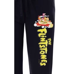 The Flintstones Womens' Cartoon TV Show Characters Sleep Pajama Pants Black
